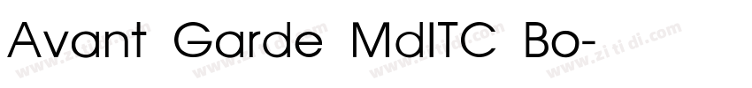 Avant Garde MdITC Bo字体转换
